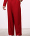 THE LINEN BLEND PANTS  — MENS RED