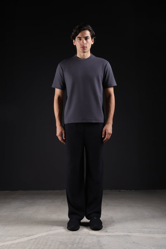 BASIC TEE ROUND NECKLINE — IN GREY