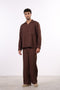 THE LINEN BLEND SET — MENS BROWN