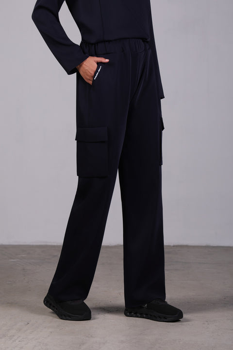 CORE SHIRT FULL SLEEVES SET — WOMENS NAVY