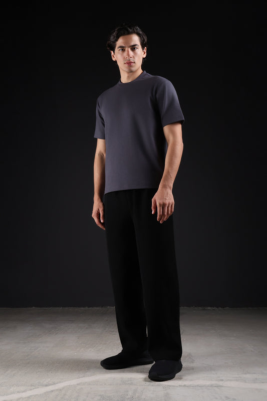 BASIC TEE ROUND NECKLINE — IN GREY