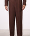THE LINEN BLEND PANTS  — MENS BROWN