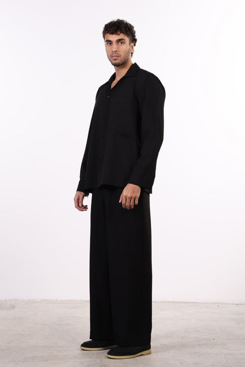 THE LINEN BLEND SET — MENS BLACK
