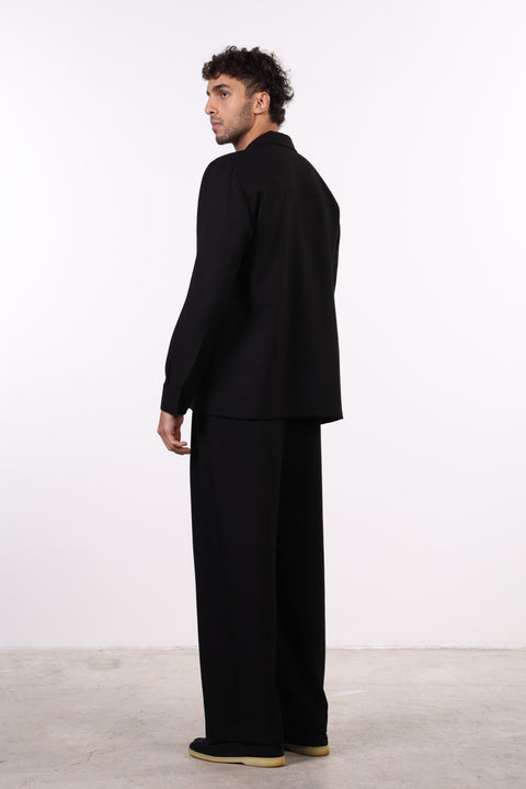 THE LINEN BLEND SET — MENS BLACK