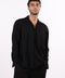 THE LINEN BLEND SHIRT  — MENS BLACK