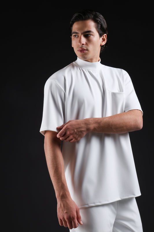 FLEX SHIRT HALF SLEEVE — IN WHITE