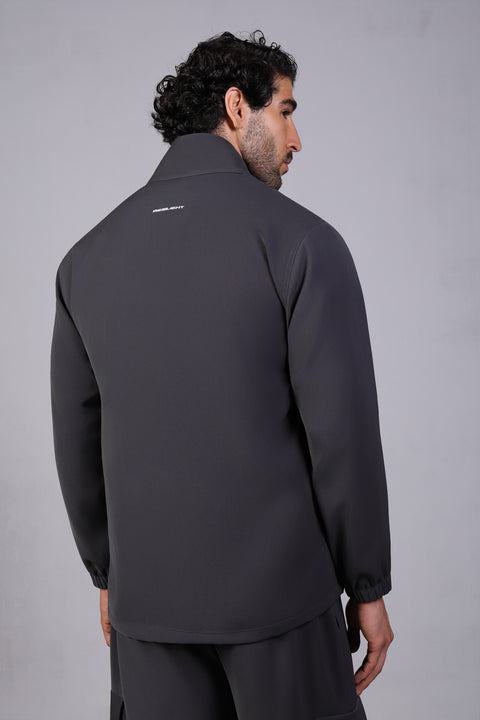 SOLID JACKET — MENS GREY