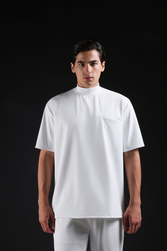 FLEX SHIRT HALF SLEEVE — IN WHITE