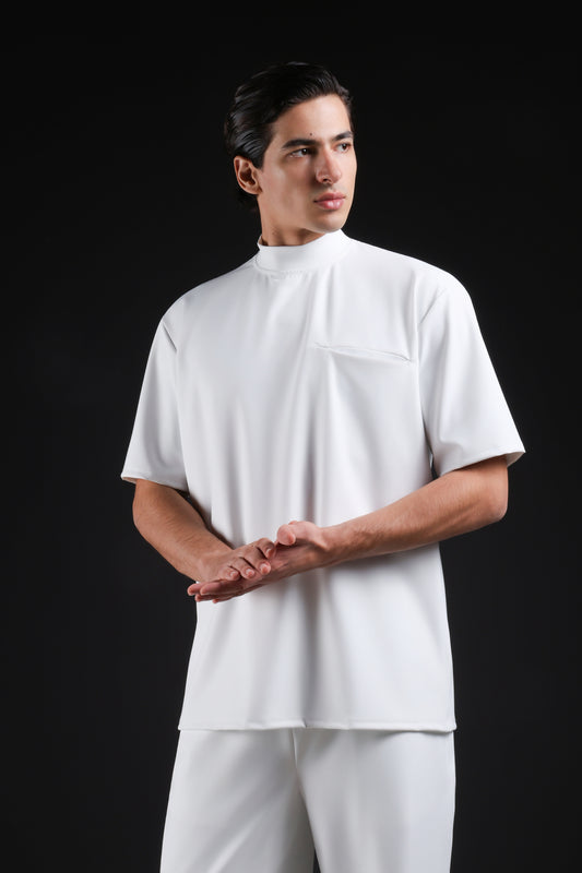 FLEX SHIRT HALF SLEEVE — IN WHITE