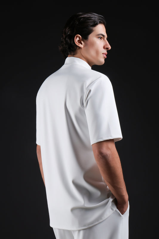 FLEX SHIRT HALF SLEEVE — IN WHITE