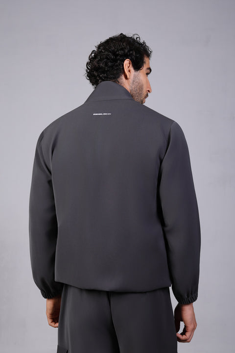 SOLID JACKET ELASTIC — MENS GREY