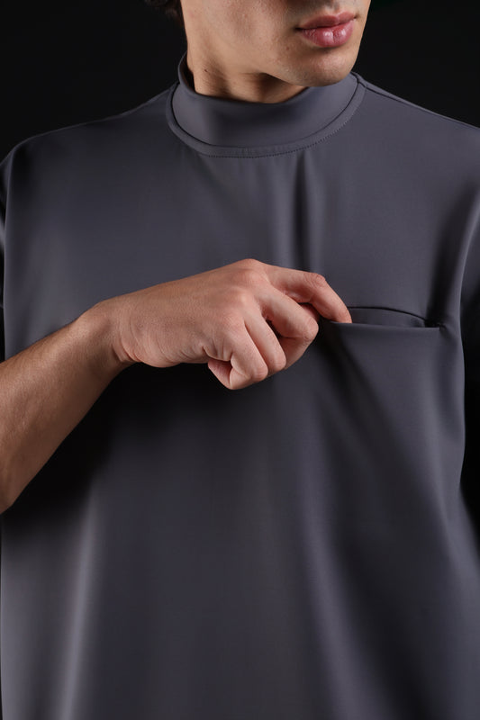 FLEX SHIRT HALF SLEEVE — IN GREY