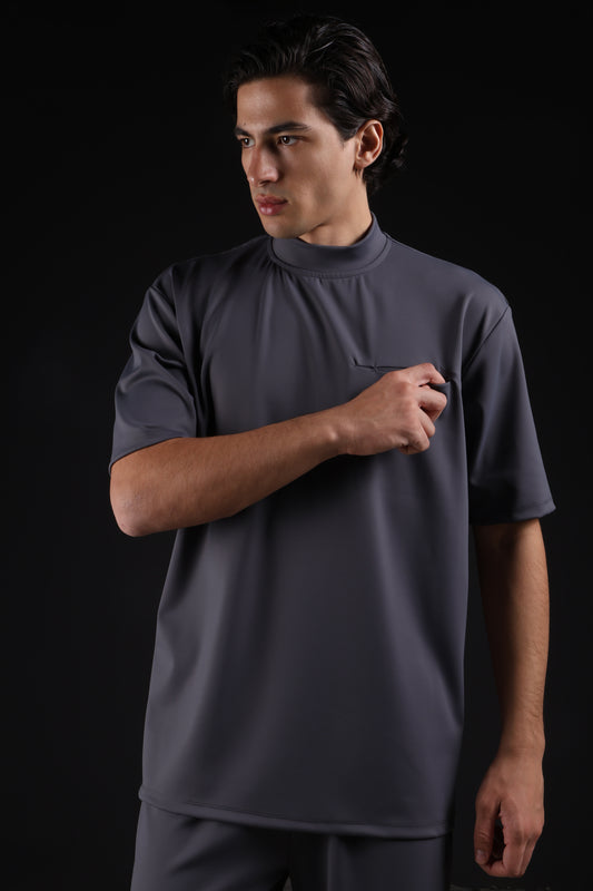 FLEX SHIRT HALF SLEEVE — IN GREY