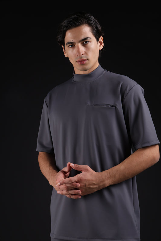 FLEX SHIRT HALF SLEEVE — IN GREY