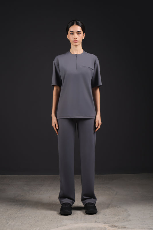 FLEX SHIRT HALF SLEEVE — IN GREY