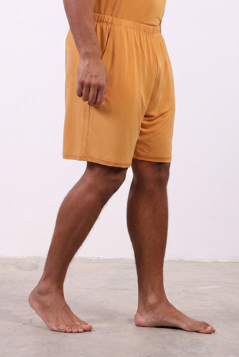 PYJAMA SHORTS — MENS ORANGE