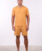 PYJAMA HALF SLEEVES WITH SHORTS SET — MENS ORANGE