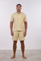 PYJAMA HALF SLEEVES WITH SHORTS SET — MENS YELLOW