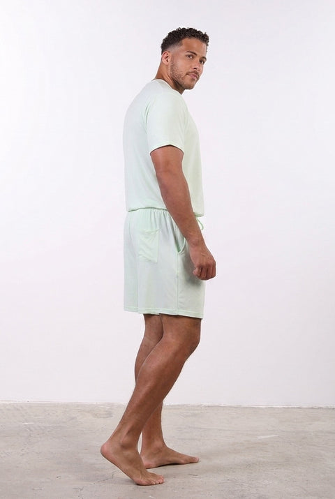 PYJAMA HALF SLEEVES WITH SHORTS SET — MENS MINT