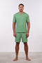 PYJAMA HALF SLEEVES WITH SHORTS SET — MENS GREEN