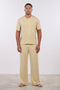 PYJAMA HALF SLEEVES WITH PANTS SET — MENS YELLOW