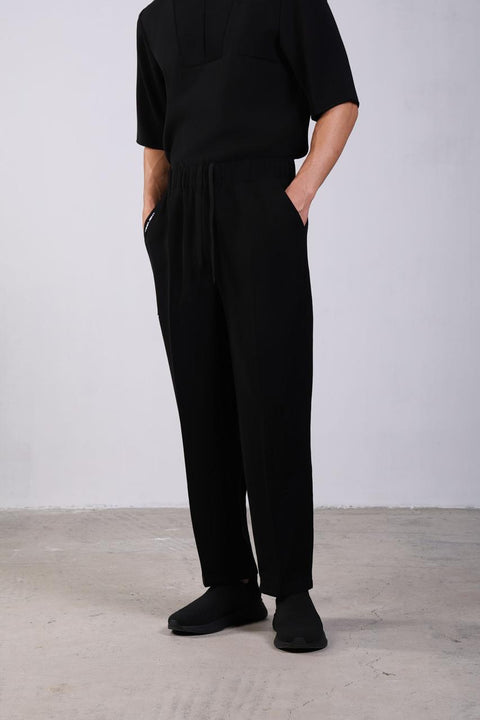 CLASSIC SHIRT HALF SLEEVES SET — MENS BLACK