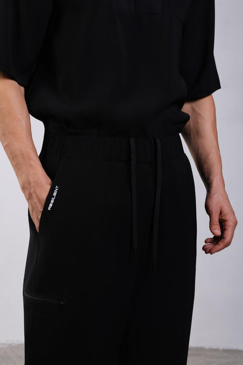 CLASSIC SHIRT HALF SLEEVES SET — MENS BLACK