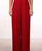 THE JAPANESE LINEN BLEND PANTS — WOMENS RED