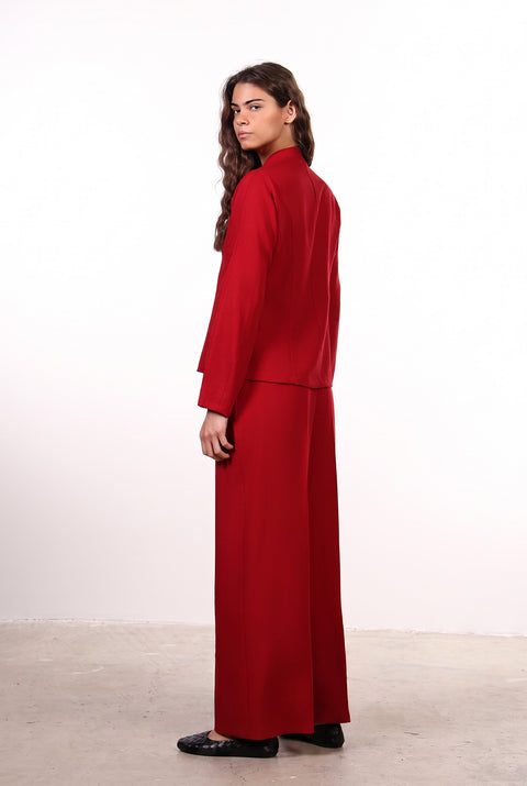 THE JAPANESE LINEN BLEND SET — WOMENS RED