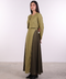 THE CROPPED LINEN COVER-UP — WOMENS MOSS GREEN