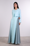 THE CROPPED LINEN COVER-UP — WOMENS TEAL
