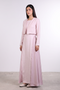 THE CROPPED LINEN COVER-UP — WOMENS PINK