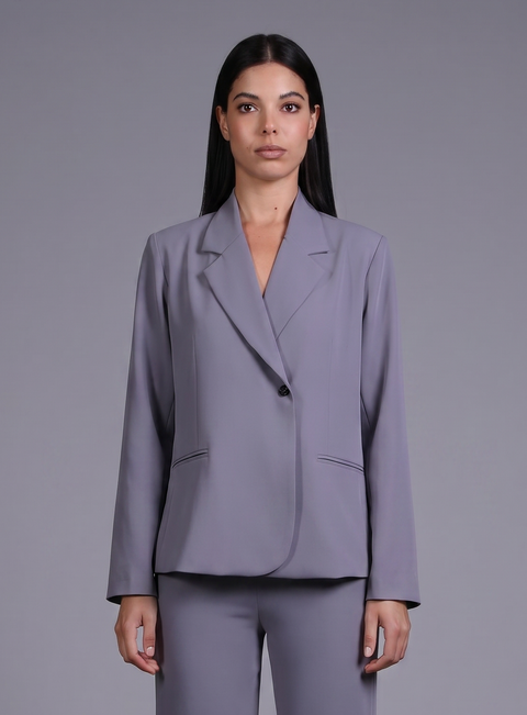 CAPRI BLAZER FULL SLEEVES  — WOMENS GREY