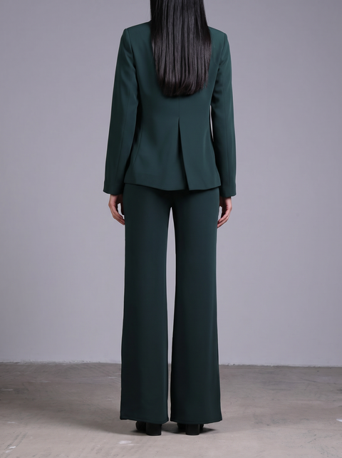CAPRI BLAZER FULL SLEEVES  — WOMENS GREEN