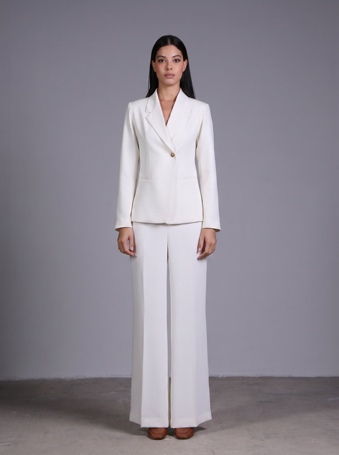 CAPRI FULL SLEEVES SET — WOMENS WHITE