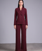 CAPRI FULL SLEEVES SET — WOMENS BURGUNDY