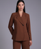 CAPRI BLAZER FULL SLEEVES  — WOMENS BROWN