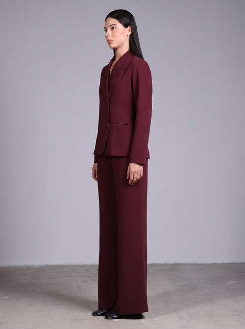 CAPRI FULL SLEEVES SET — WOMENS BURGUNDY