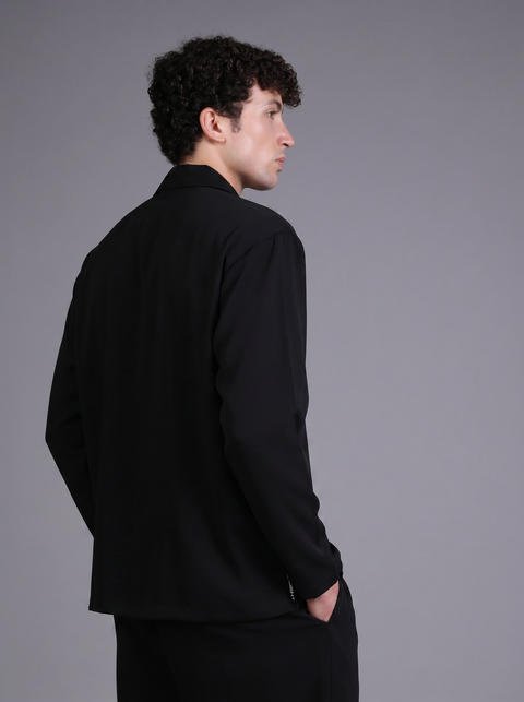CAPRI SHIRT FULL SLEEVES  — MENS BLACK