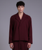 CAPRI SHIRT FULL SLEEVES  — MENS BURGUNDY