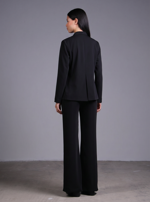 CAPRI BLAZER FULL SLEEVES  — WOMENS BLACK