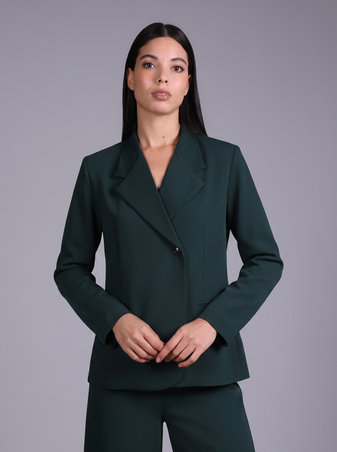 CAPRI BLAZER FULL SLEEVES  — WOMENS GREEN