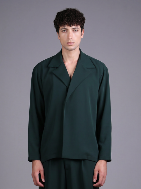 CAPRI SHIRT FULL SLEEVES  — MENS GREEN