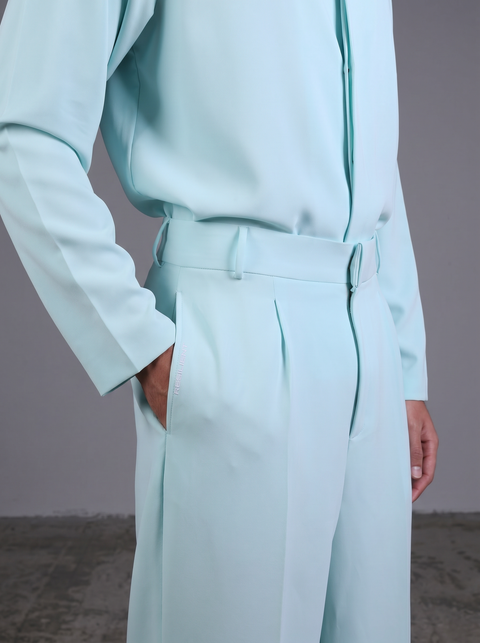 CAPRI SHIRT FULL SLEEVES  — MENS MINT