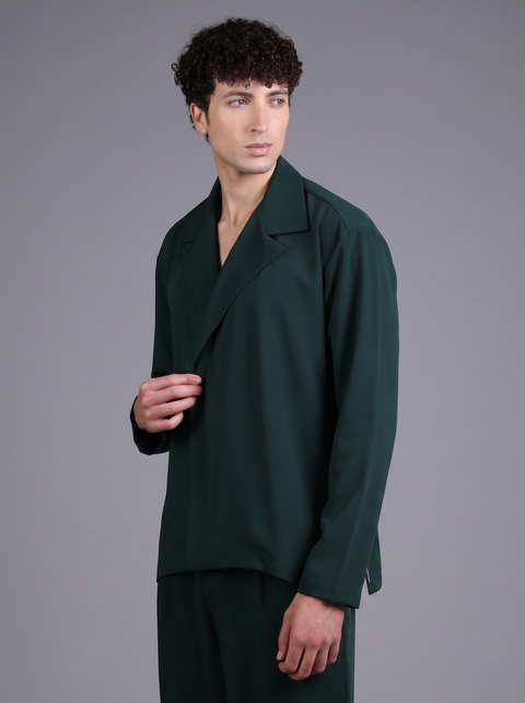 CAPRI SHIRT FULL SLEEVES  — MENS GREEN