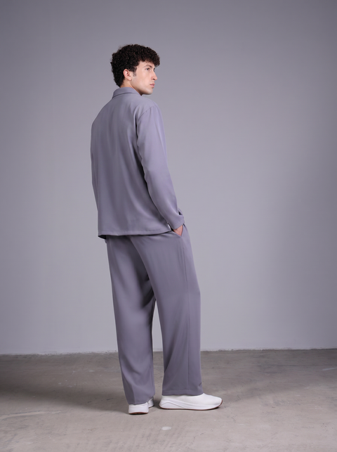 CAPRI SHIRT FULL SLEEVES  — MENS GREY